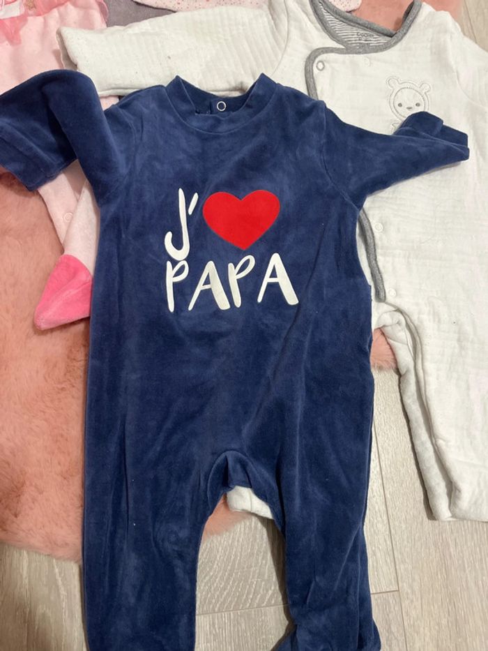 Lot 5 pyjama bébé 6 mois - photo numéro 3