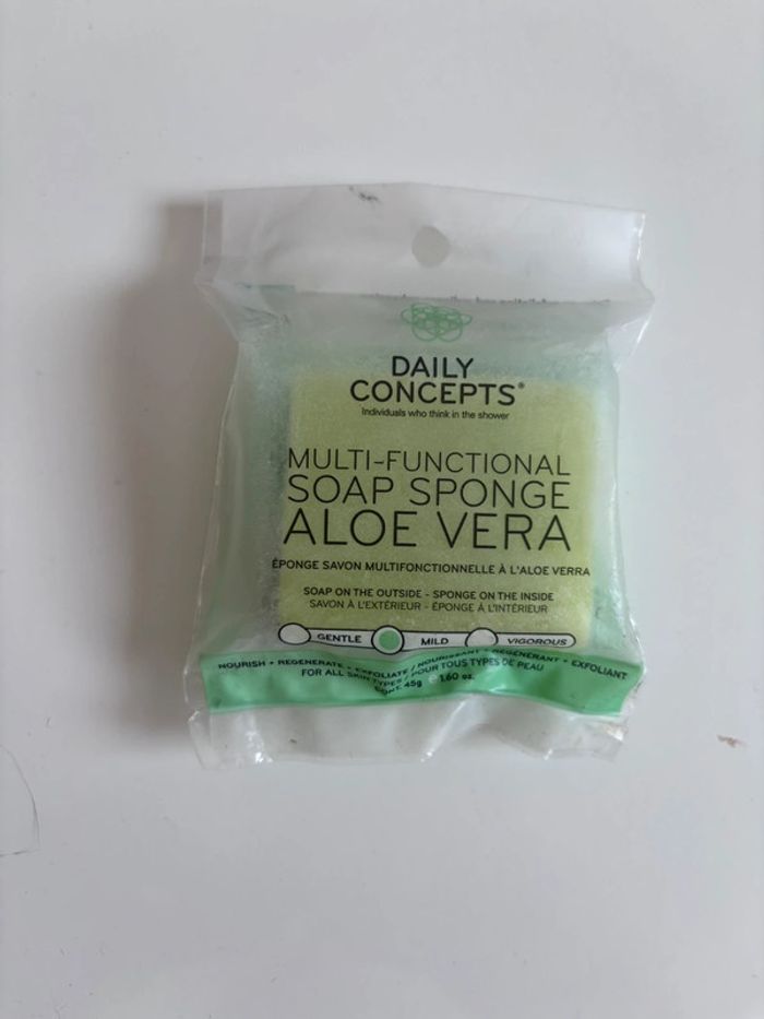 Éponge aloe vera visage
