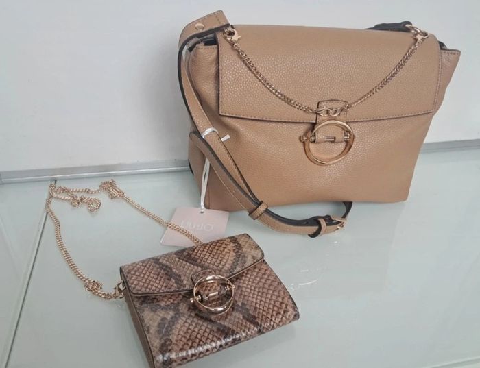 Liu Jo sac à main bandoulière + pochette porte monnaie python neuf