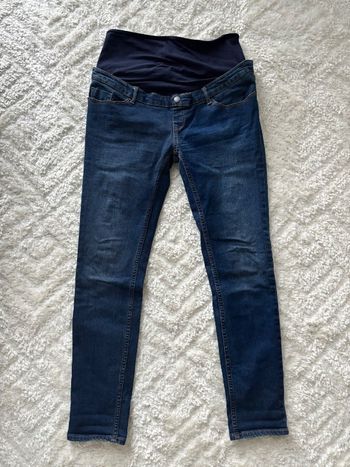 Jean slim grossesse bleu