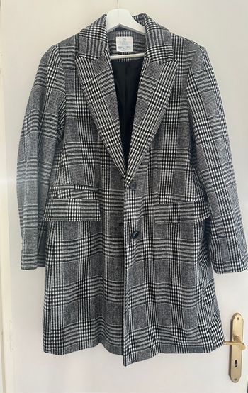 Manteau carreaux primark