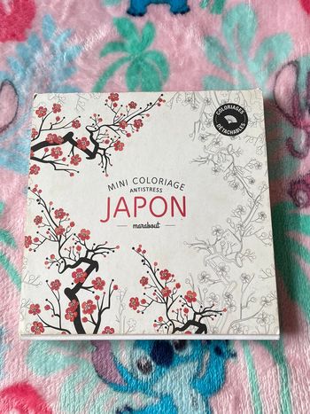 Livre de mini coloriages anti stress Japon