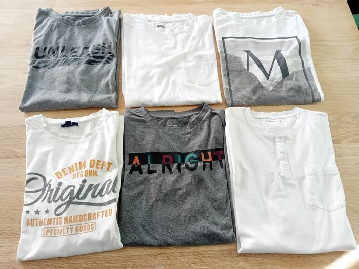 Lot 6 t-shirts garçon 16 ans - Très bon état