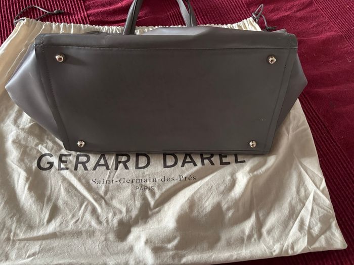Sac Gerard Darel cuir gris authentique # - photo numéro 2