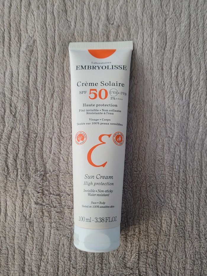 Crème Solaire spf 50 Embryolisse Visage &Corps