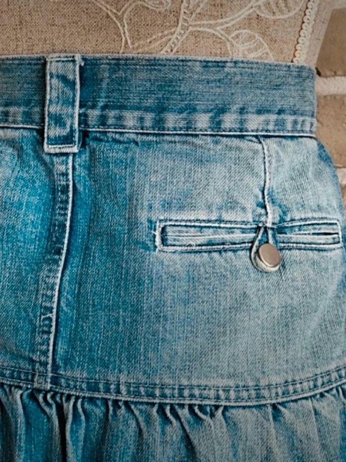 Jupe en jean bleu délavé Naf Naf M 38 - photo numéro 9