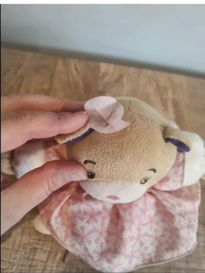 Ours en peluche Petite Rose-Pretty Chubby Bear Kaloo 18 cm - photo numéro 3