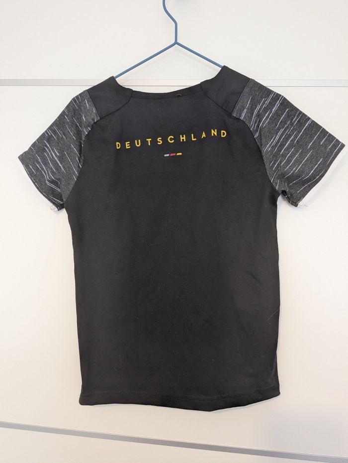 T-shirt de Sport Deutschland Allemagne Kipsta Noir/Gris 8 Ans - photo numéro 2