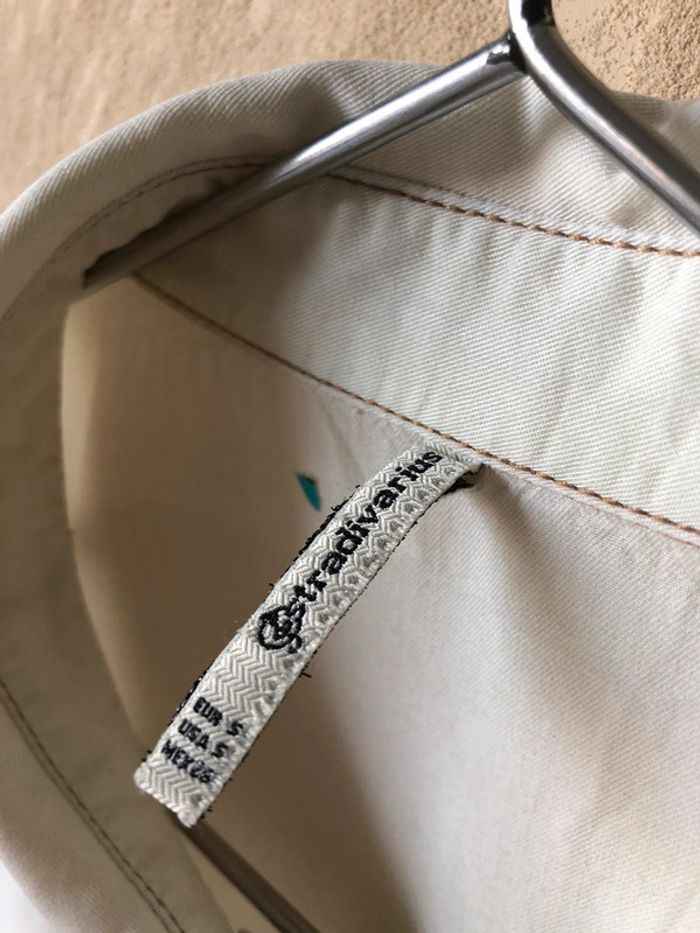 Chemise écru Stradivarius S - photo numéro 5