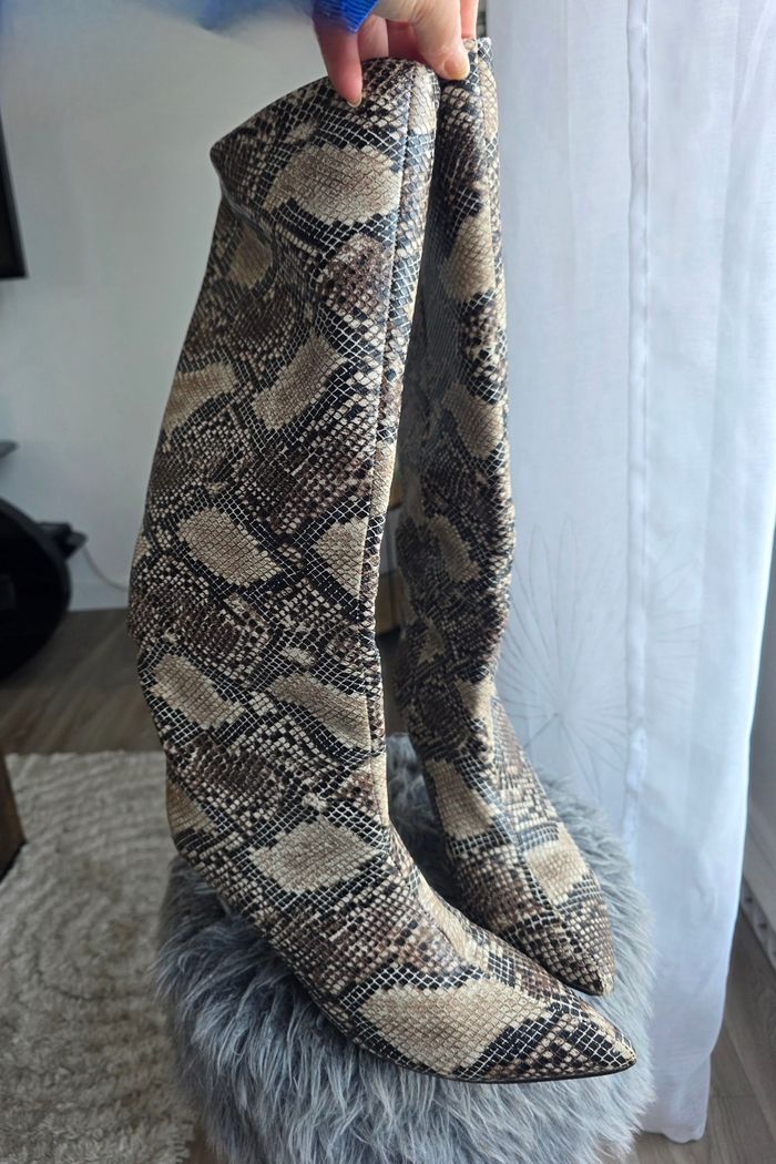 Bottes imprimé serpent