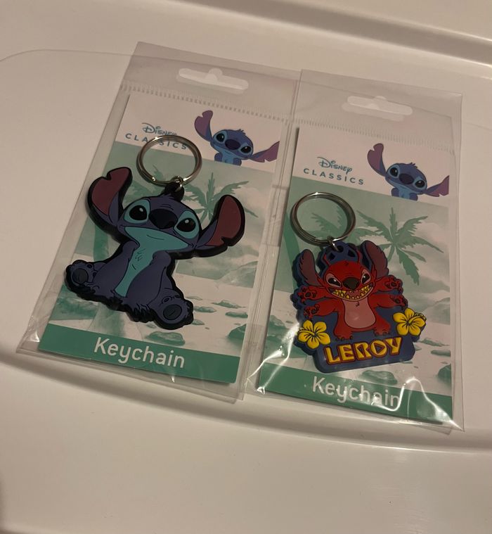Lot de 2 porte-clés Stitch