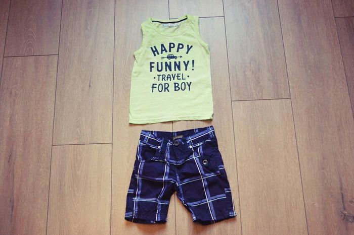 Ensemble short+maillot. Garçon 2 ans. Marque Gemo/ In Extenso