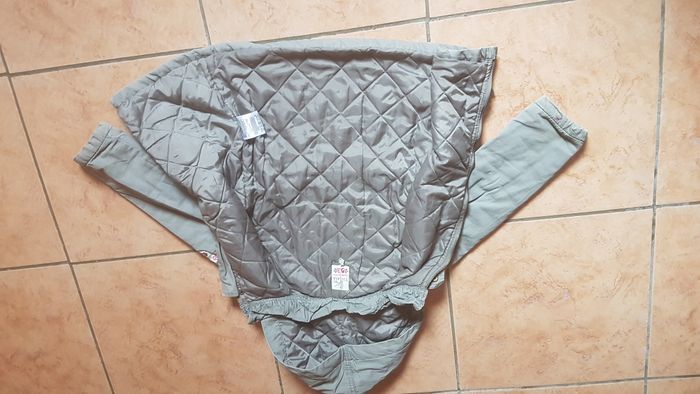 Manteau mi-saison à capuche fille 5 ans kaki Tissaia - photo numéro 5