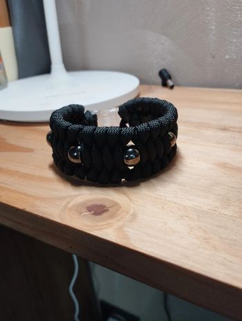 Bracelet de survie paracorde homme couleur noir