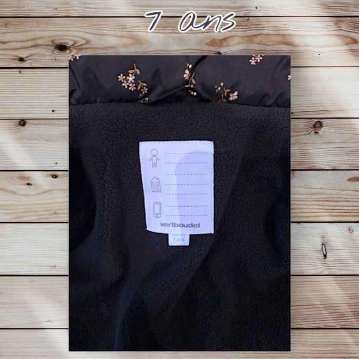 🖤🧥 Doudoune chaude fille Vertbaudet – 7 ans 🧥🖤 - photo numéro 4