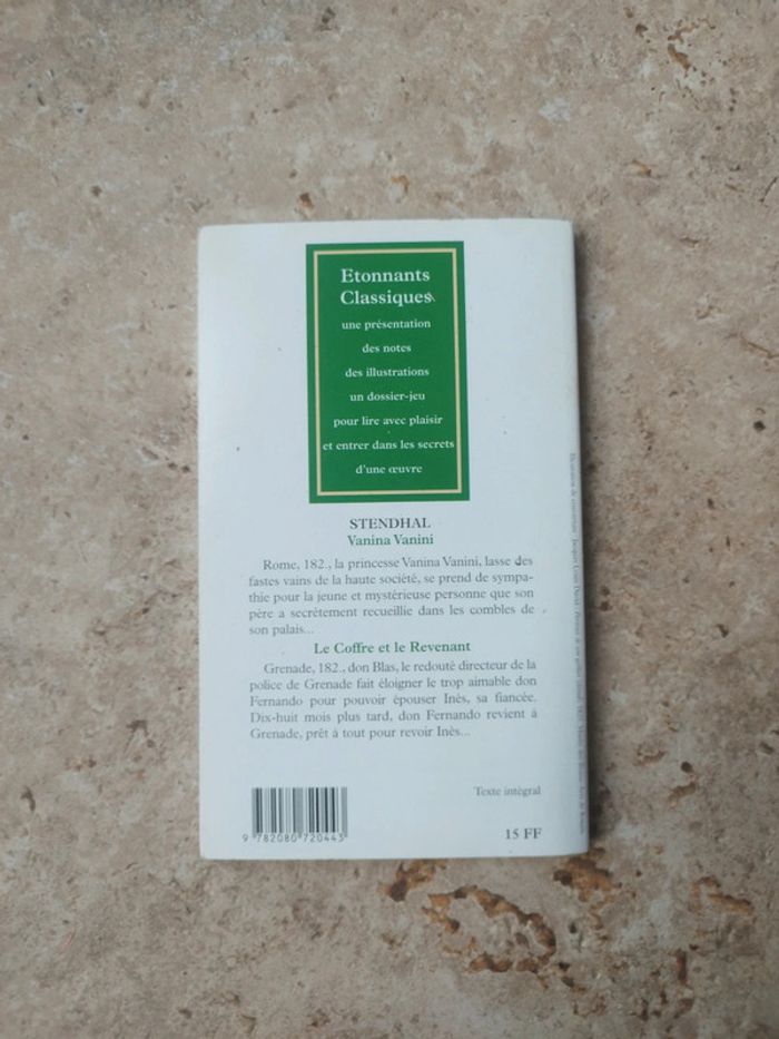 Stendhal Vanina Vanini Le coffre et le revenant - photo numéro 8
