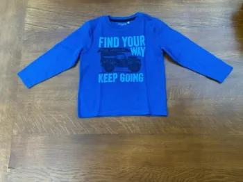 T-shirt manche longue bleu dure 6 ans Orchestra