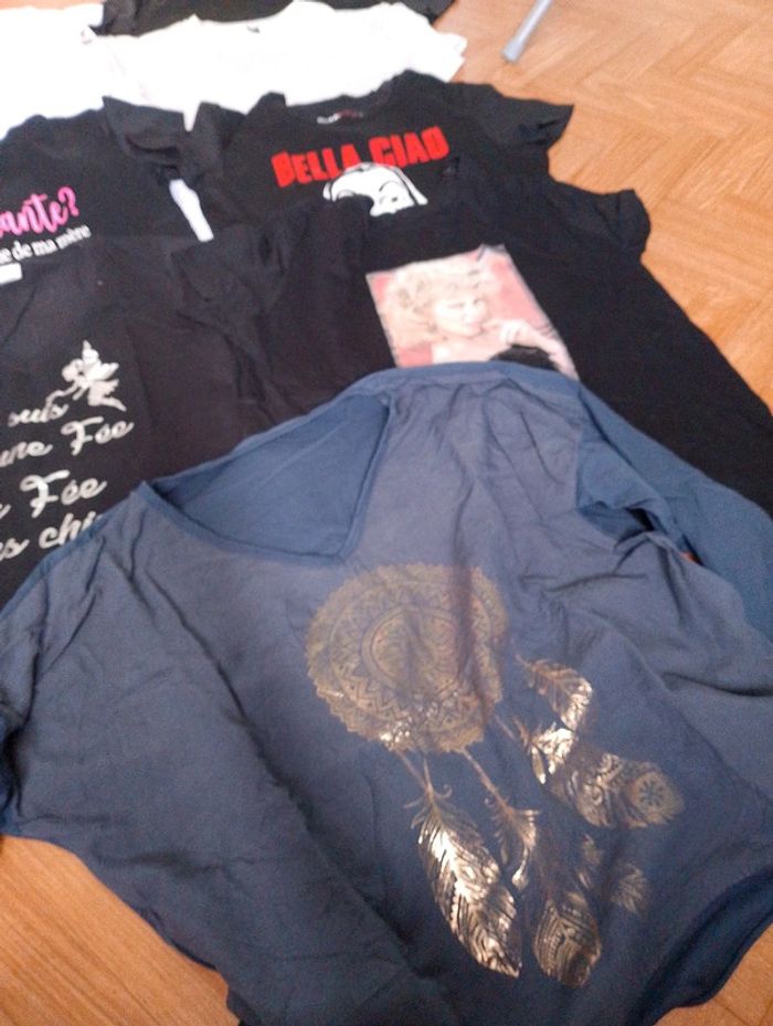 Lot de 9 t-shirts - Taille L - photo numéro 6