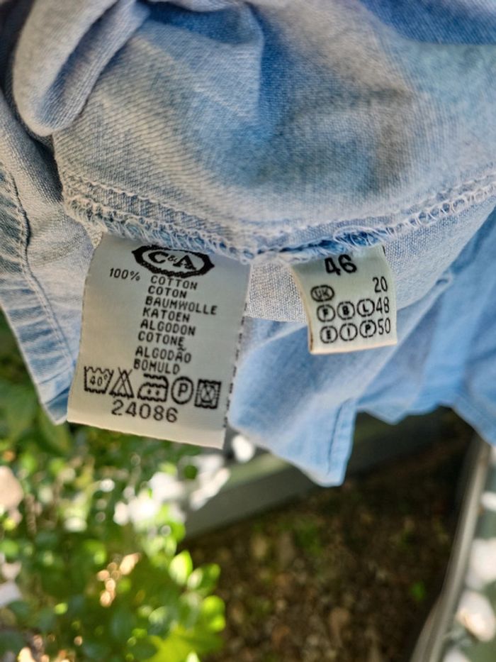 Chemise jean bleue - photo numéro 6