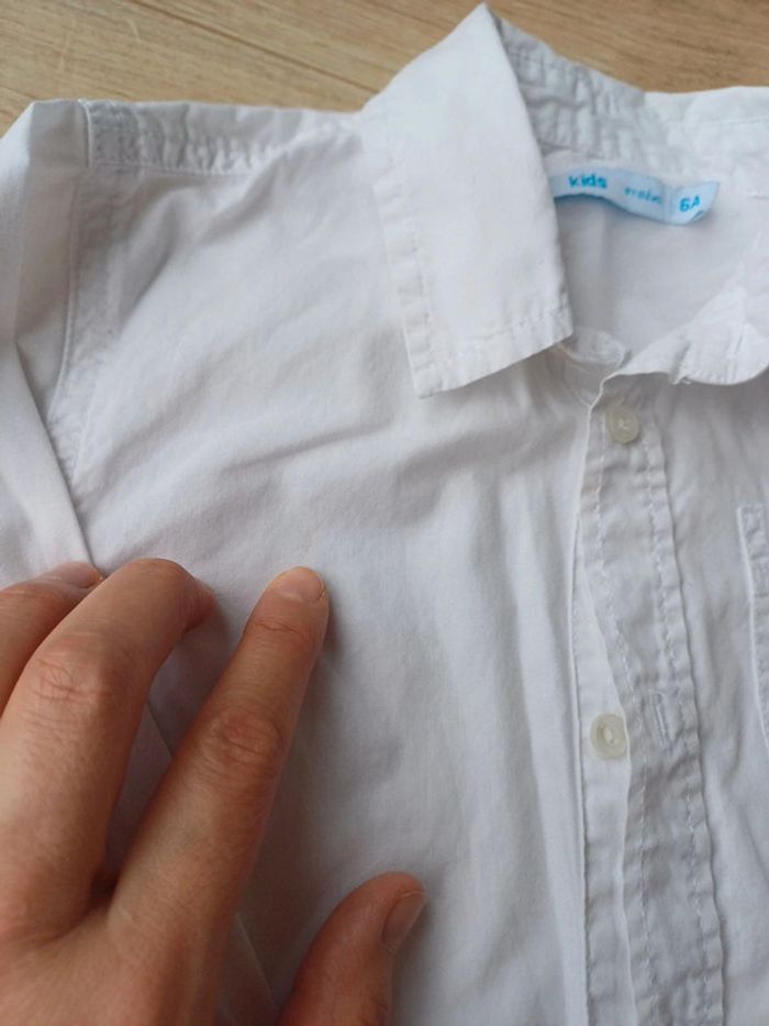 Chemise blanche 6ans ML - photo numéro 3