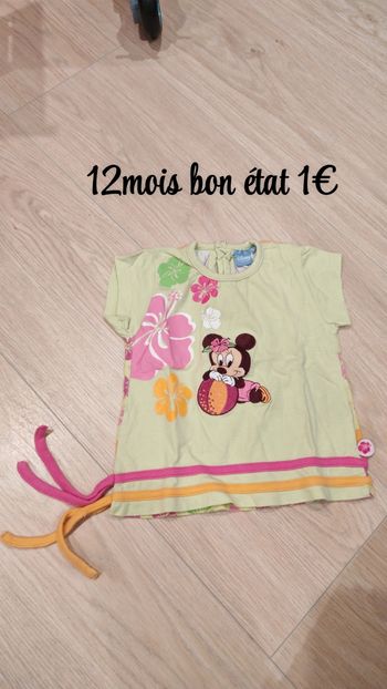 T-shirt Minnie 12mois 