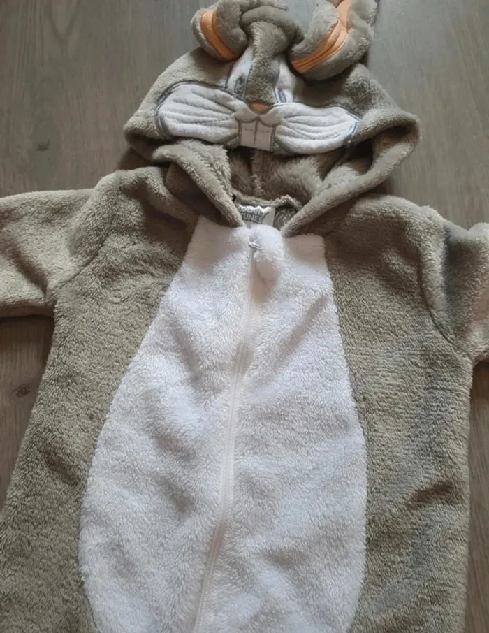 Pyjama surpyjama polaire 0/3mois garçon Looney tunes - photo numéro 4