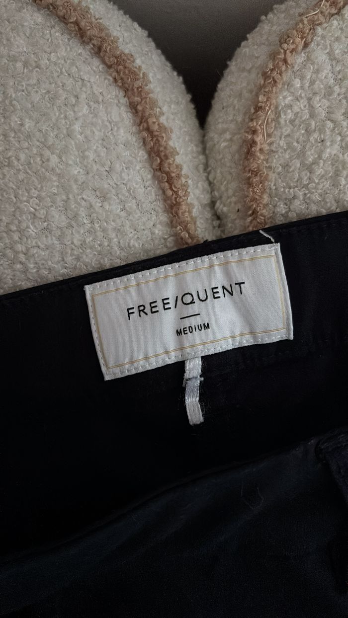 Pantalon costume ajusté noir/bleu Free Quent T38 - photo numéro 3