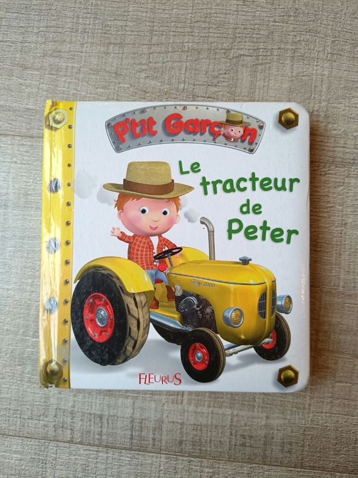 Livre p'tit garçon le tracteur de peter