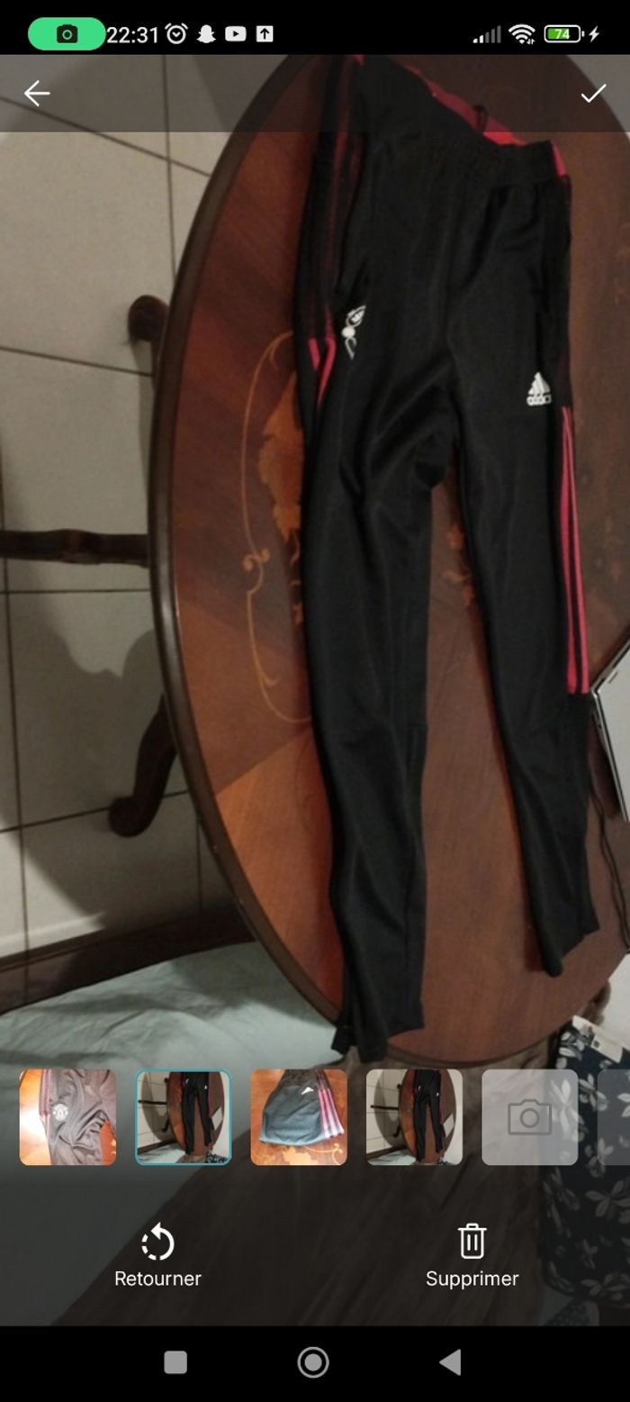 bas de jogging adidas très peu porté - photo numéro 3