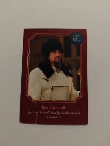 🃏 Carte Harry Potter (Auchan) - Wizarding World - Igor Karkaroff 52/90