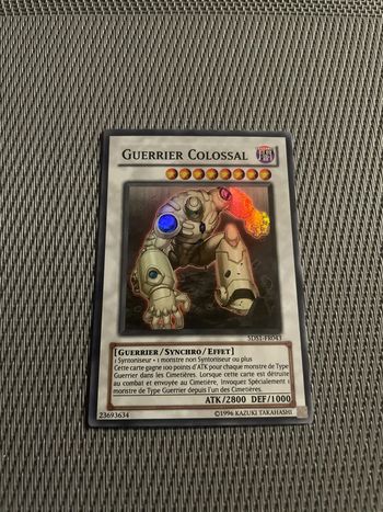 Carte Yu-Gi-Oh! Guerrier Colossal 5DS1-FR043 Super rare