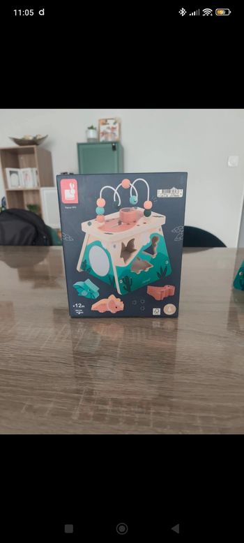 Jeu d'encastrement multi activités Dino volcan