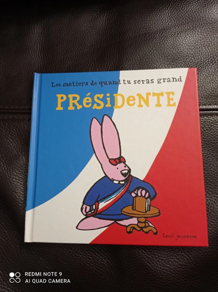 Livre enfant Présidente, éditions Seuil Jeunesse