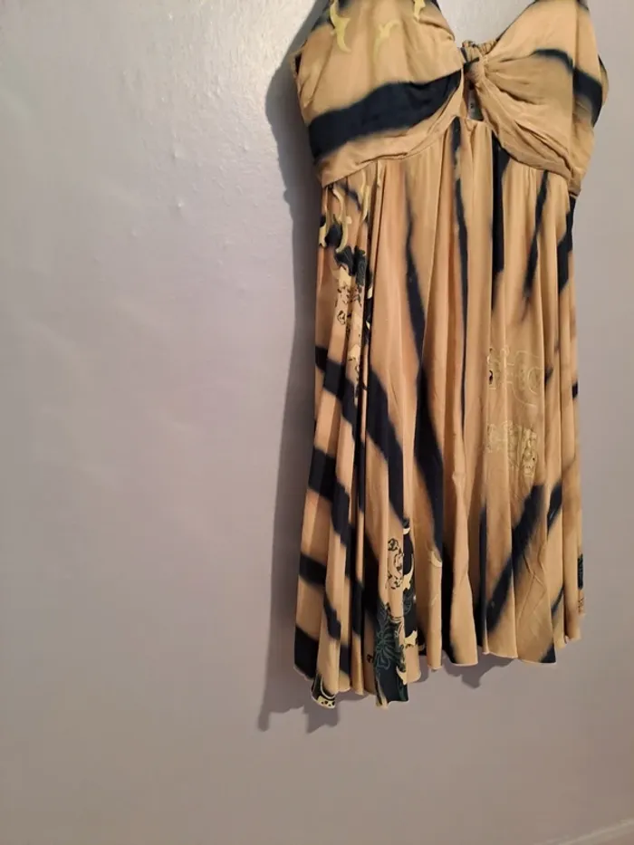 Robe été marron et noire dégradée - Marque Tropical Climate - Taille 38 - État neuf. - photo numéro 6