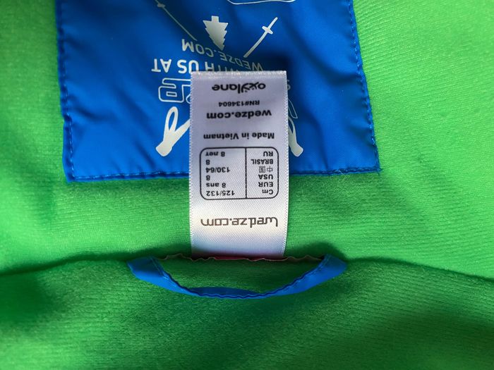 Blouson de ski bleu et vert 8 ans Wedze decathlon - photo numéro 4