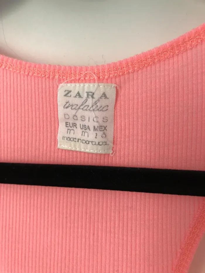 Débardeur rose fluo Zara taille M - photo numéro 2