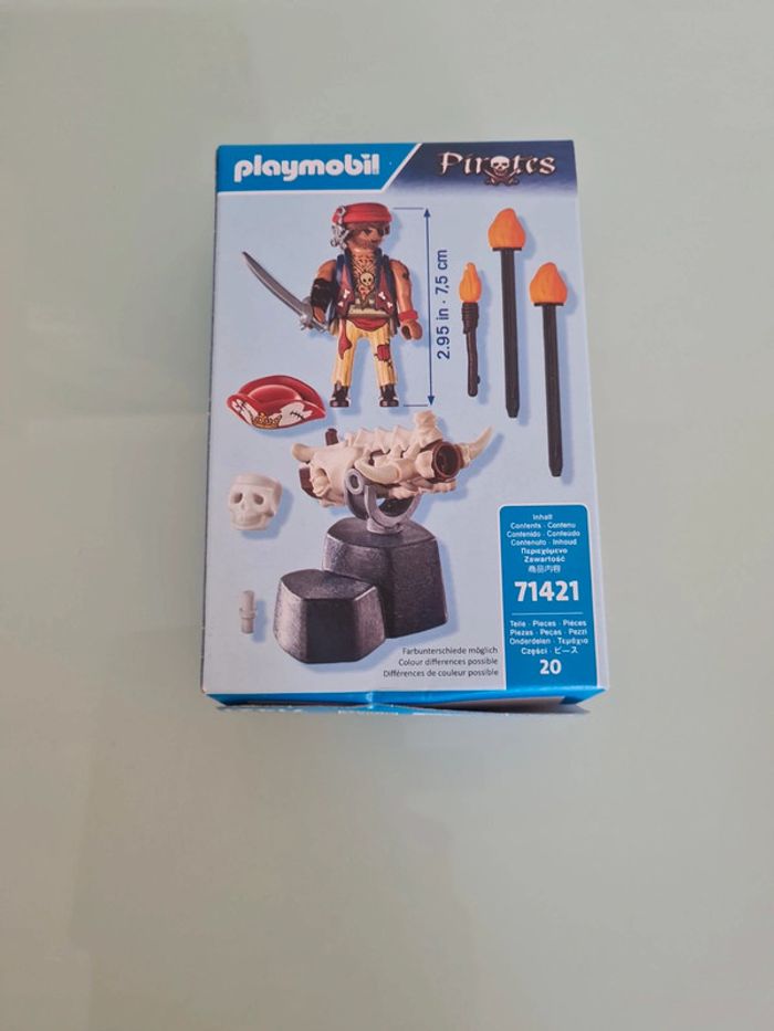 Playmobil 71421 - canonnier des pirates - neuf - photo numéro 2