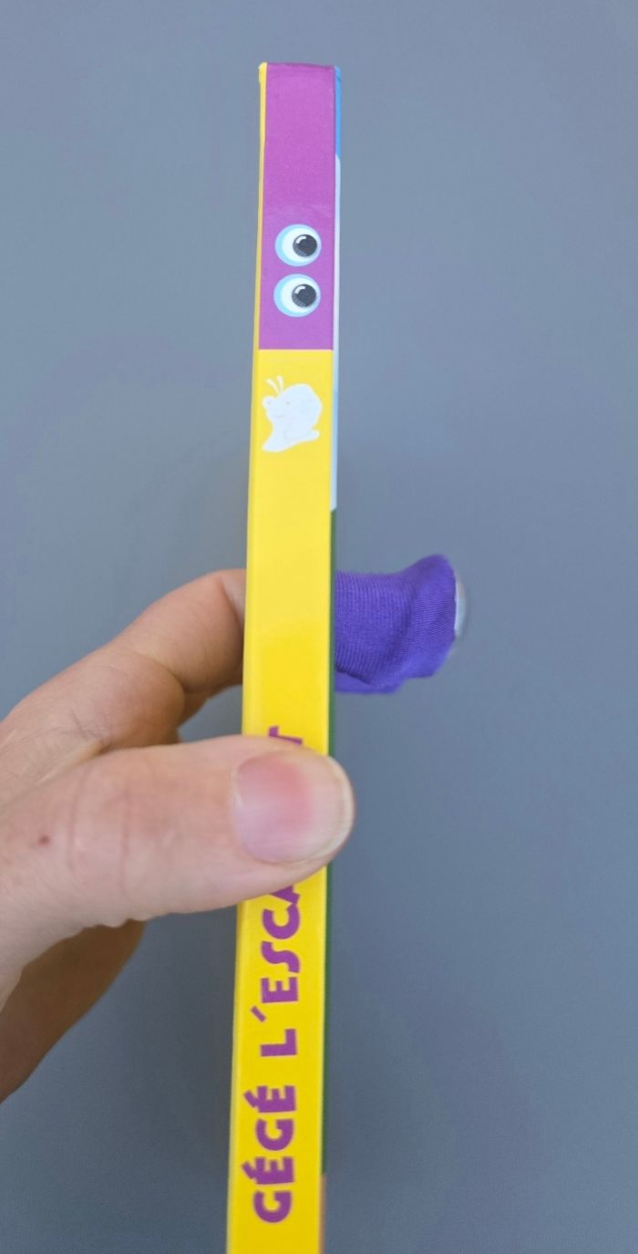 Piccolia : livre marionnette Gégé l'escargot - photo numéro 4