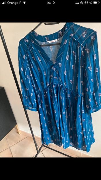 Robe été bleue camaïeu