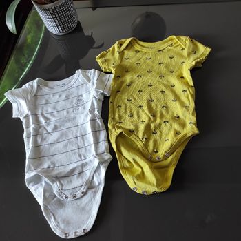 Lot bodies manches courtes 9 mois