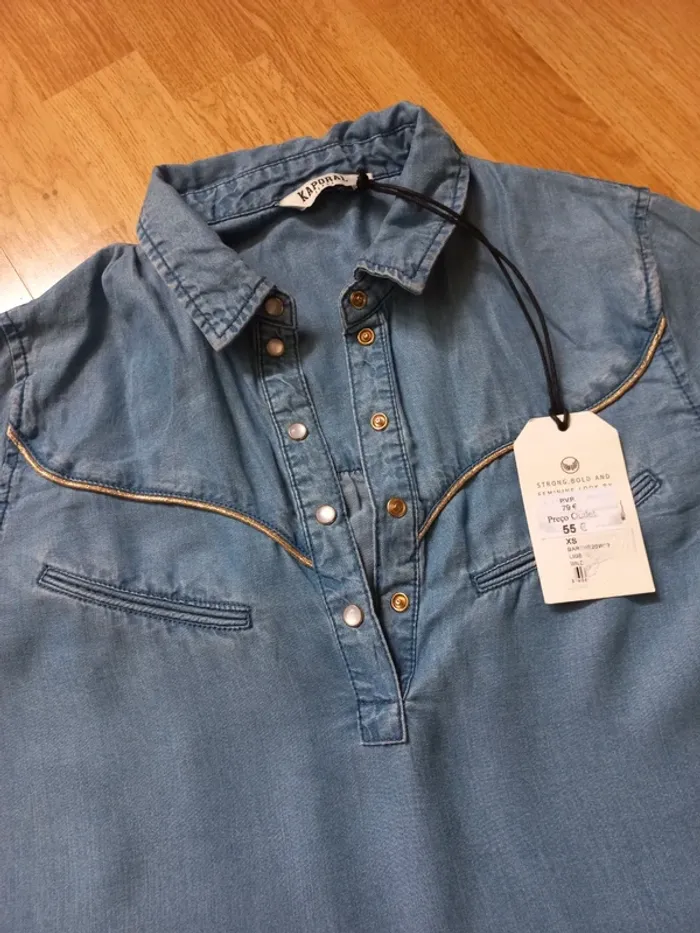 Robe en jean Xs Kaporal neuve - photo numéro 4