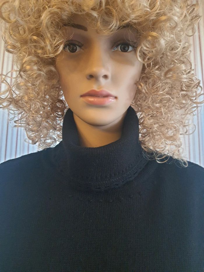 Pull col roulé noir Matin Blanc taille 3 (38/40) - photo numéro 6