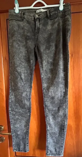 Jegging gris noir 38-40 Zara