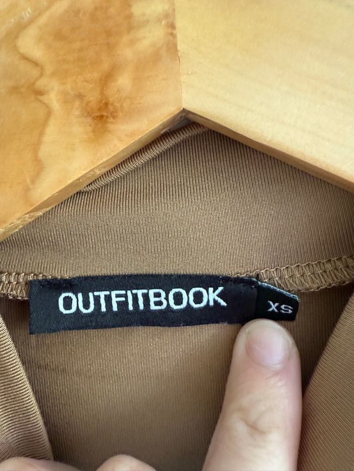 Top court manches longues marron outfitbook taille 34 XS - photo numéro 4