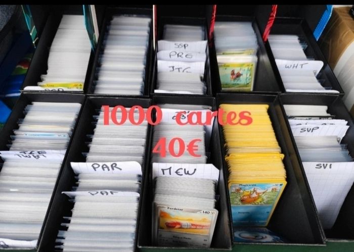 Lot de 1000 cartes Pokémon