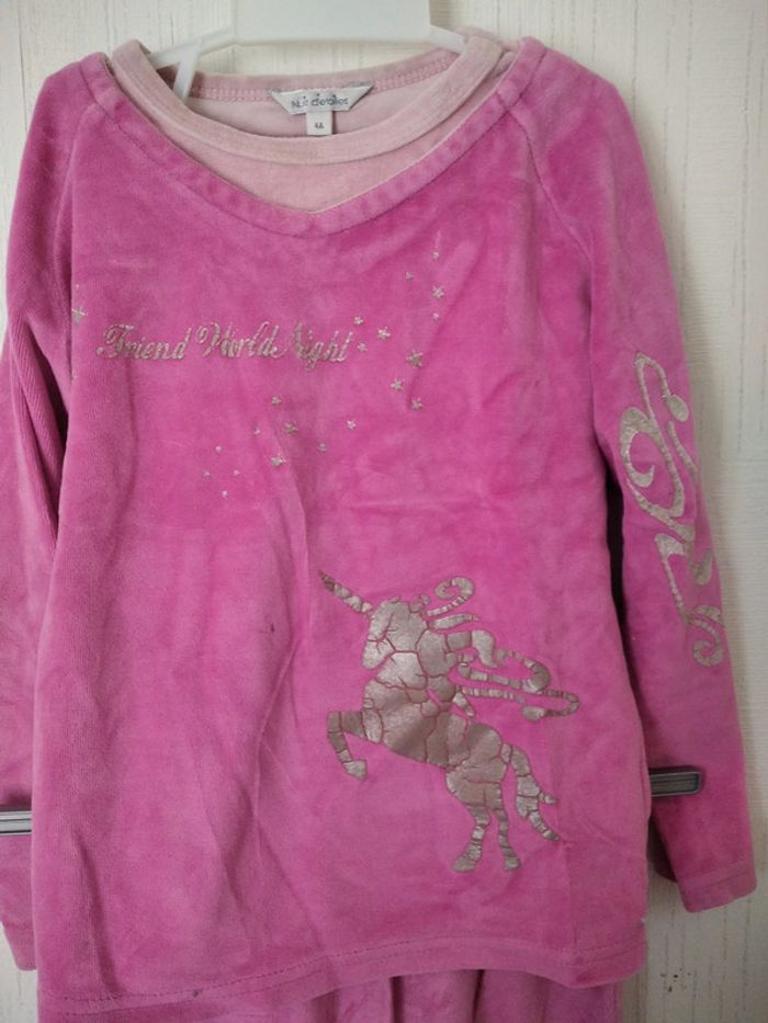 pyjama rose nuit d'étoiles 4 ans - photo numéro 2