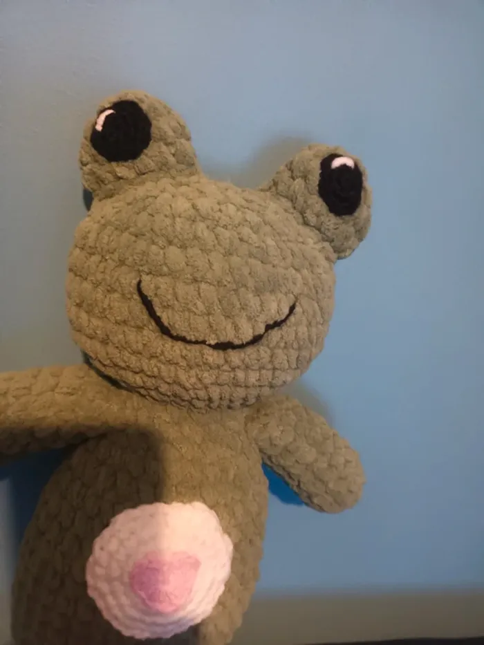 Peluche grenouille 40cm neuf - photo numéro 5