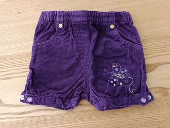 Short sergent major 12mois 74cm