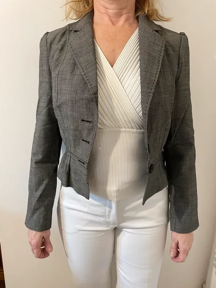 Veste de tailleur grise