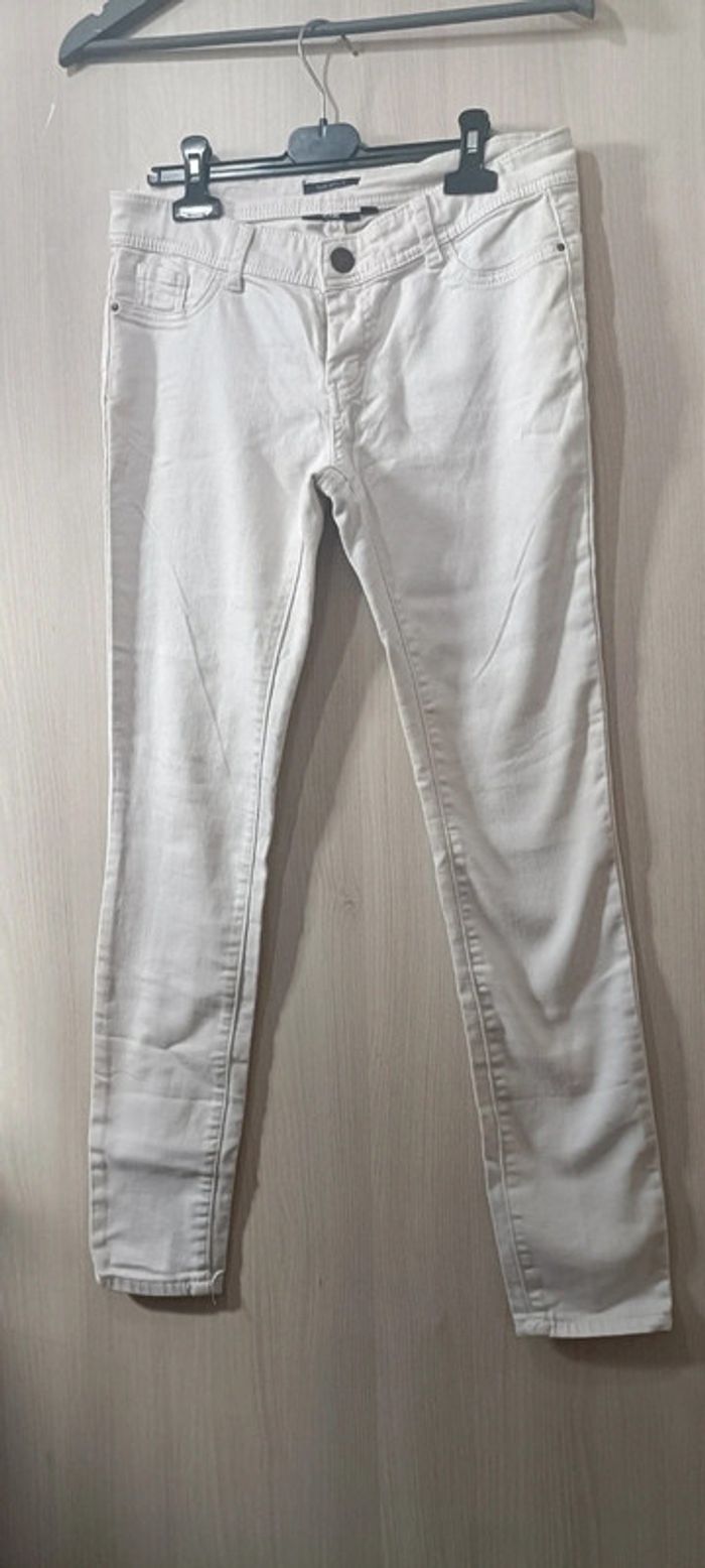 Jean blanc skinny Kiabi taille 38/40